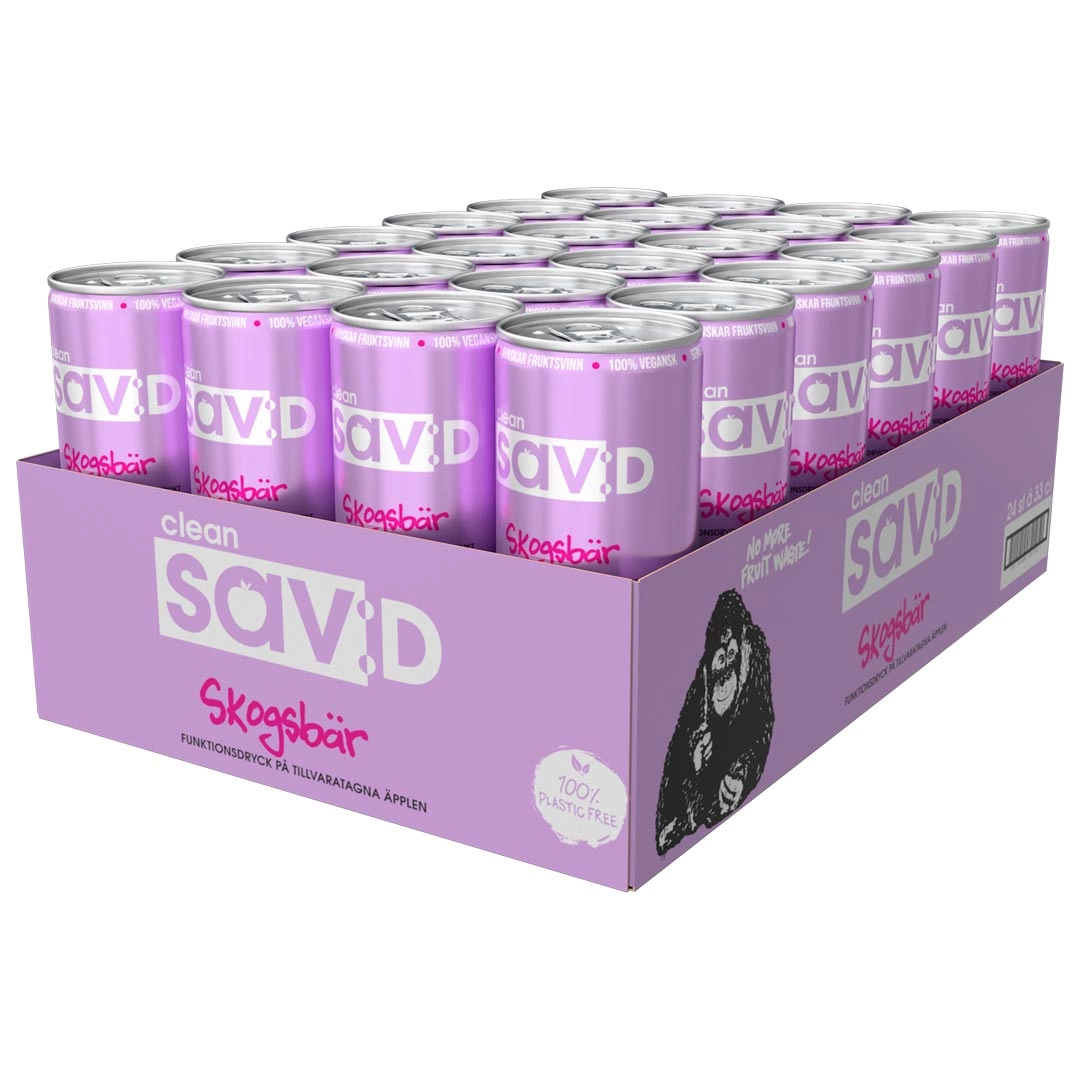 Clean Drink Sav:D - Skogsbär 33cl x 24st