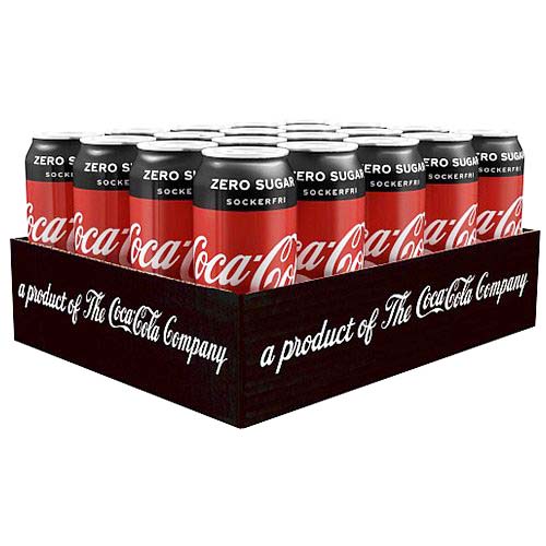 Coca-Cola Zero Sugar 33cl x 20st (helt flak)