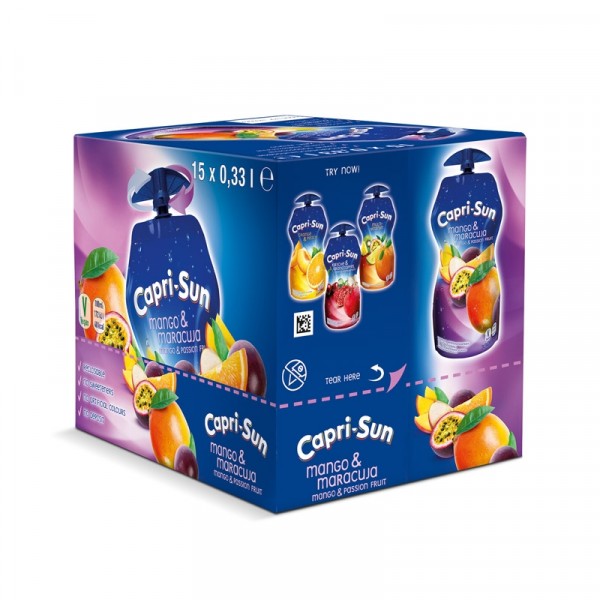 Capri-Sun Mango & Maracuja 33cl x 15st (hel låda)