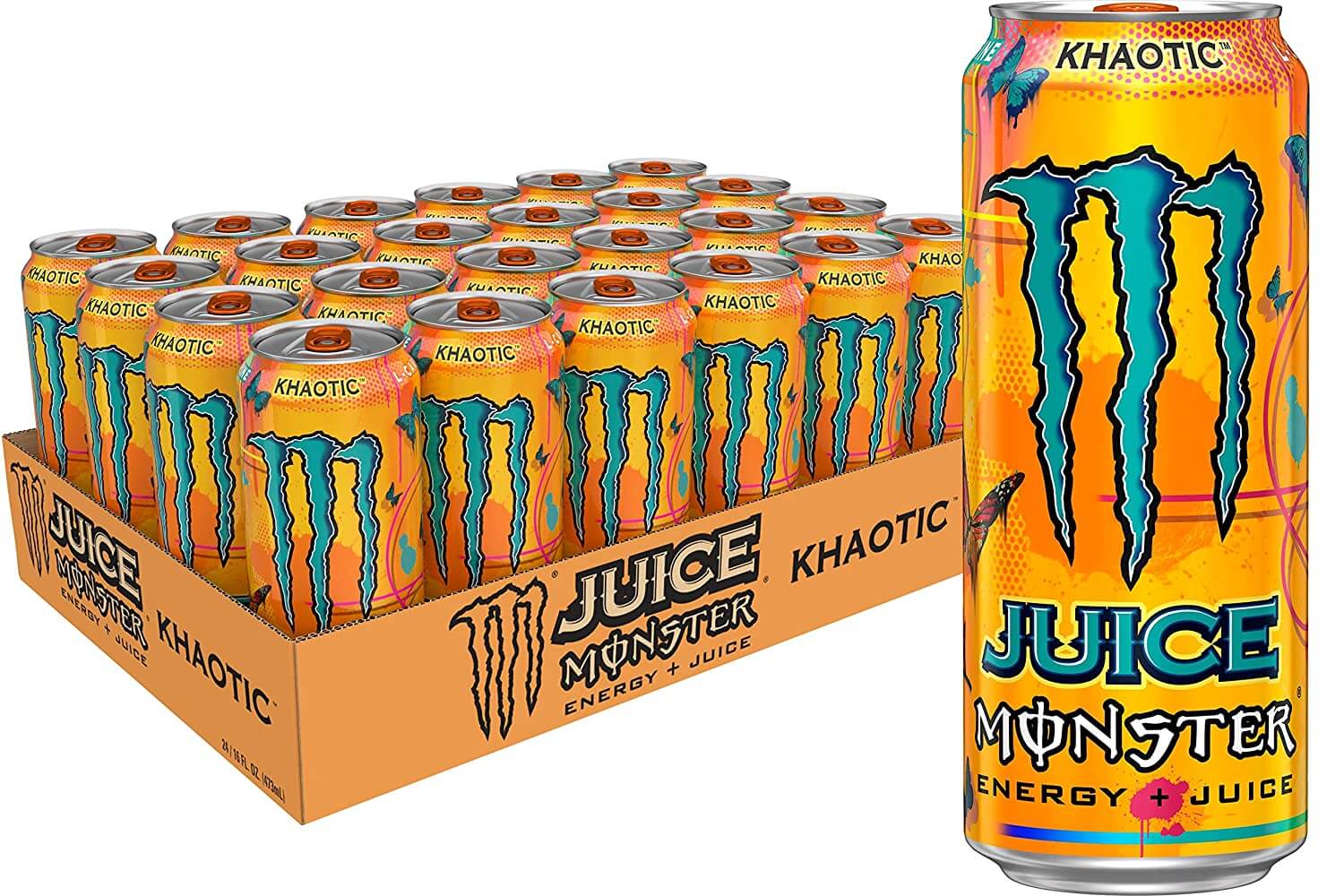 Monster Energy Juice Khaotic 50cl x 24st (helt flak)