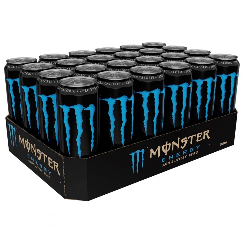 Monster Energy Absolutely Zero 50cl x 24st (helt flak)