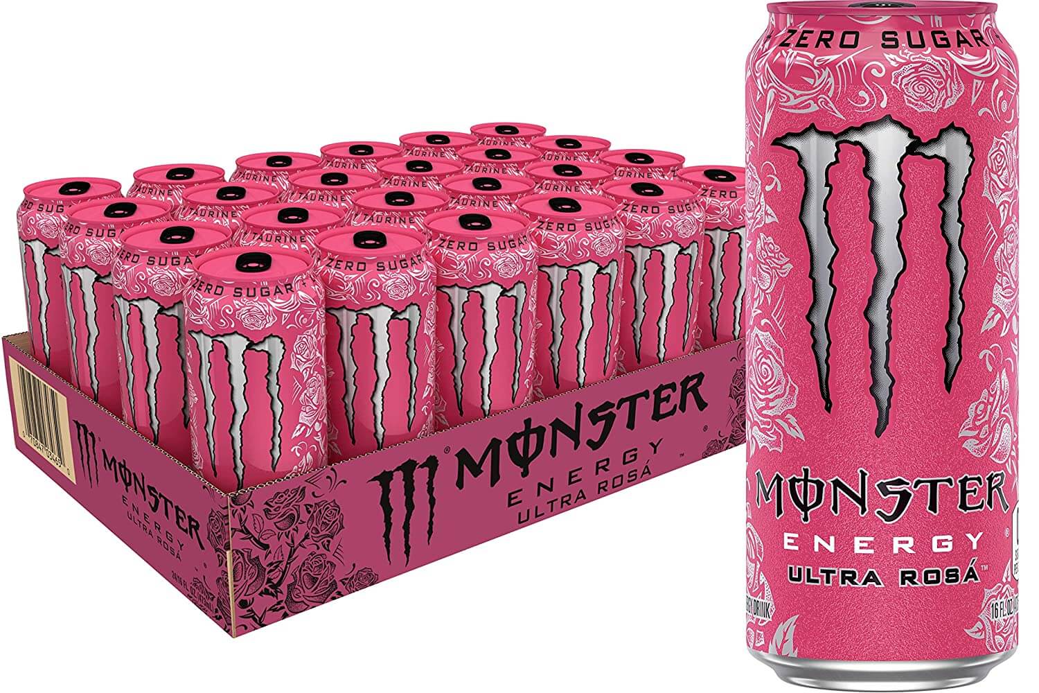 Monster Energy Ultra Rosa 500ml x 24st (helt flak)