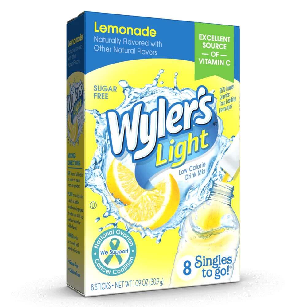Wylers Light Singles To Go 8-pack - Lemonade