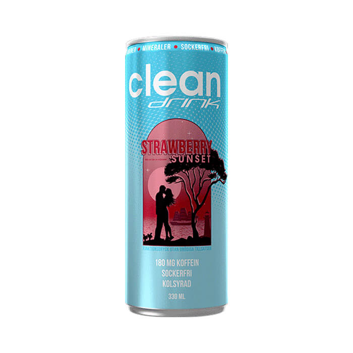 Clean Drink Strawberry Sunset 33cl