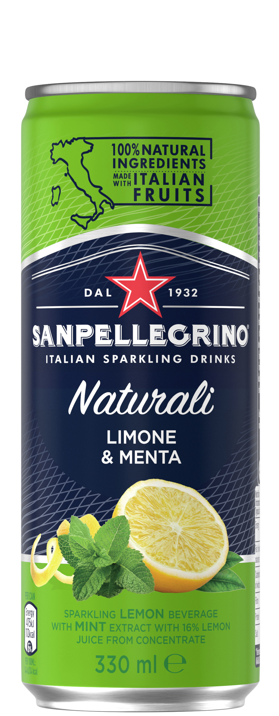 San Pellegrino Limonata Menta Sparkling 33cl