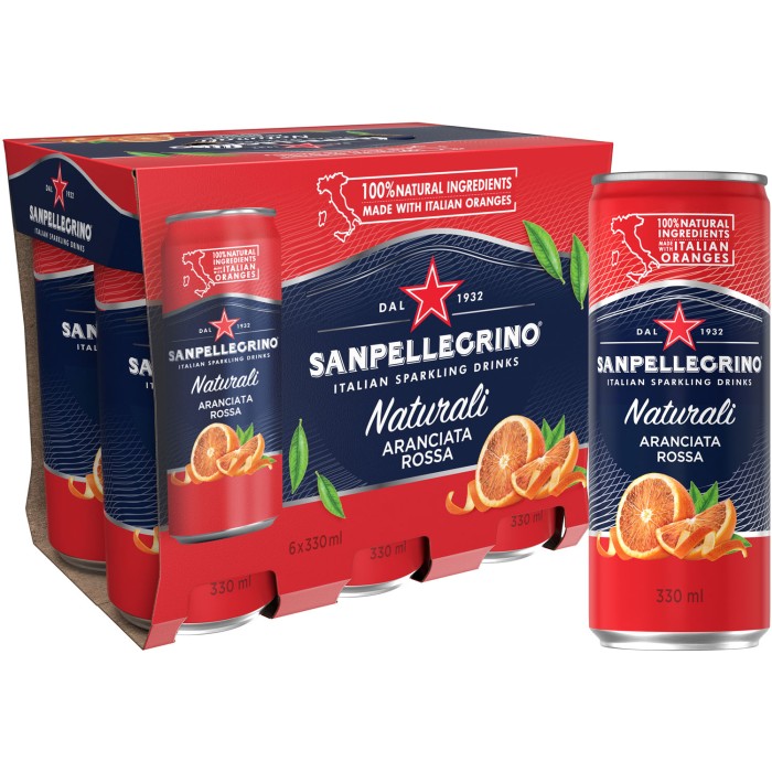 San Pellegrino Aranciata Rossa 33cl x 6st