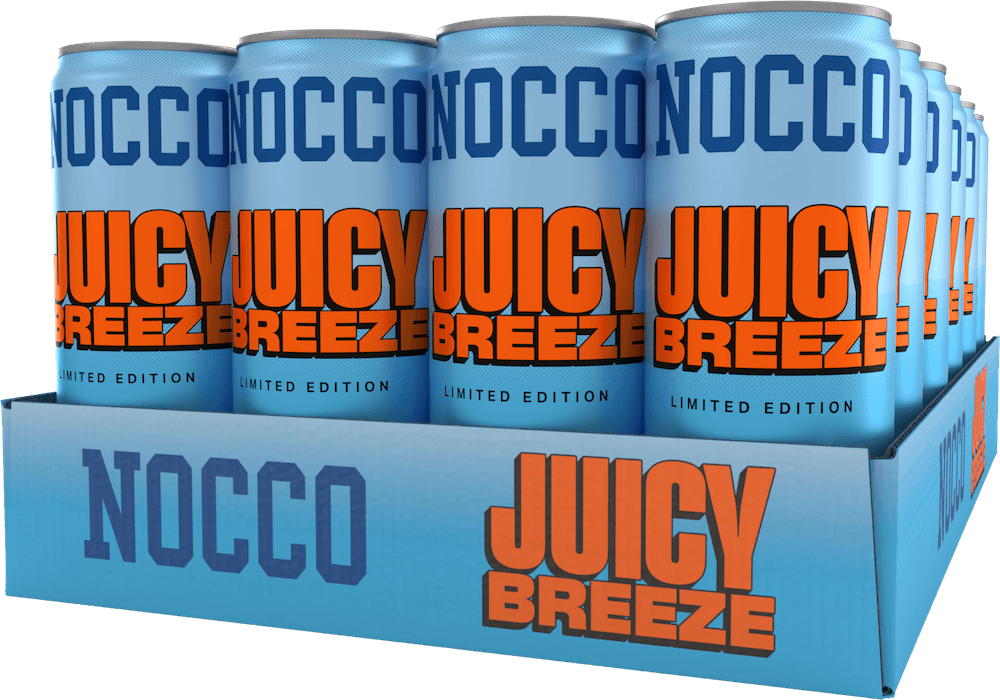 NOCCO Juicy Breeze Summer 33cl x 24st (helt flak)