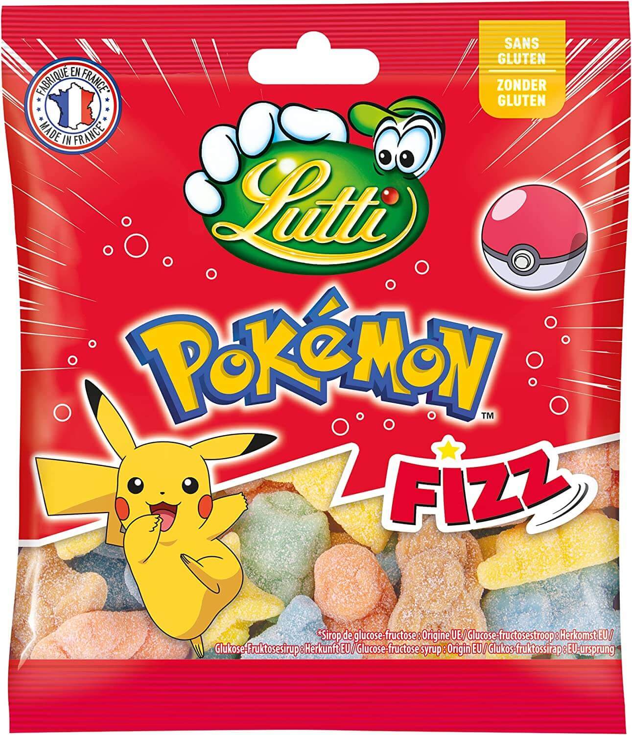 Lutti Pokemon Fizz 100g