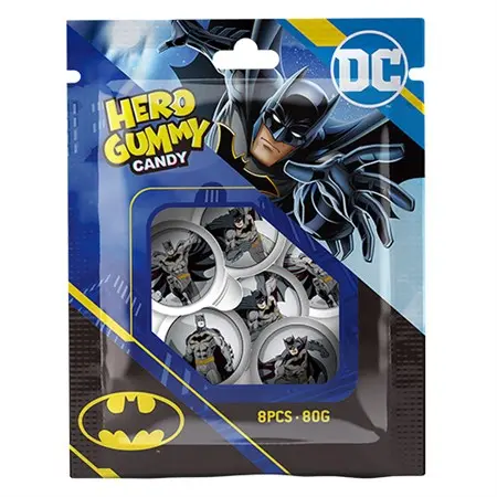 Hero Gummy Candy Gelegodisboll Gelegodisboll Batman 80g