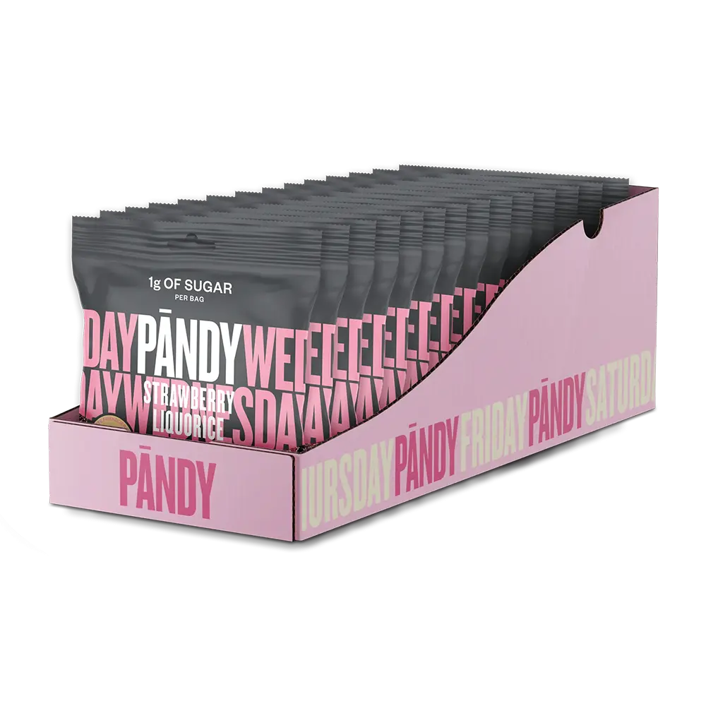 Pandy Candy Strawberry/Liquorice 50g x 14st