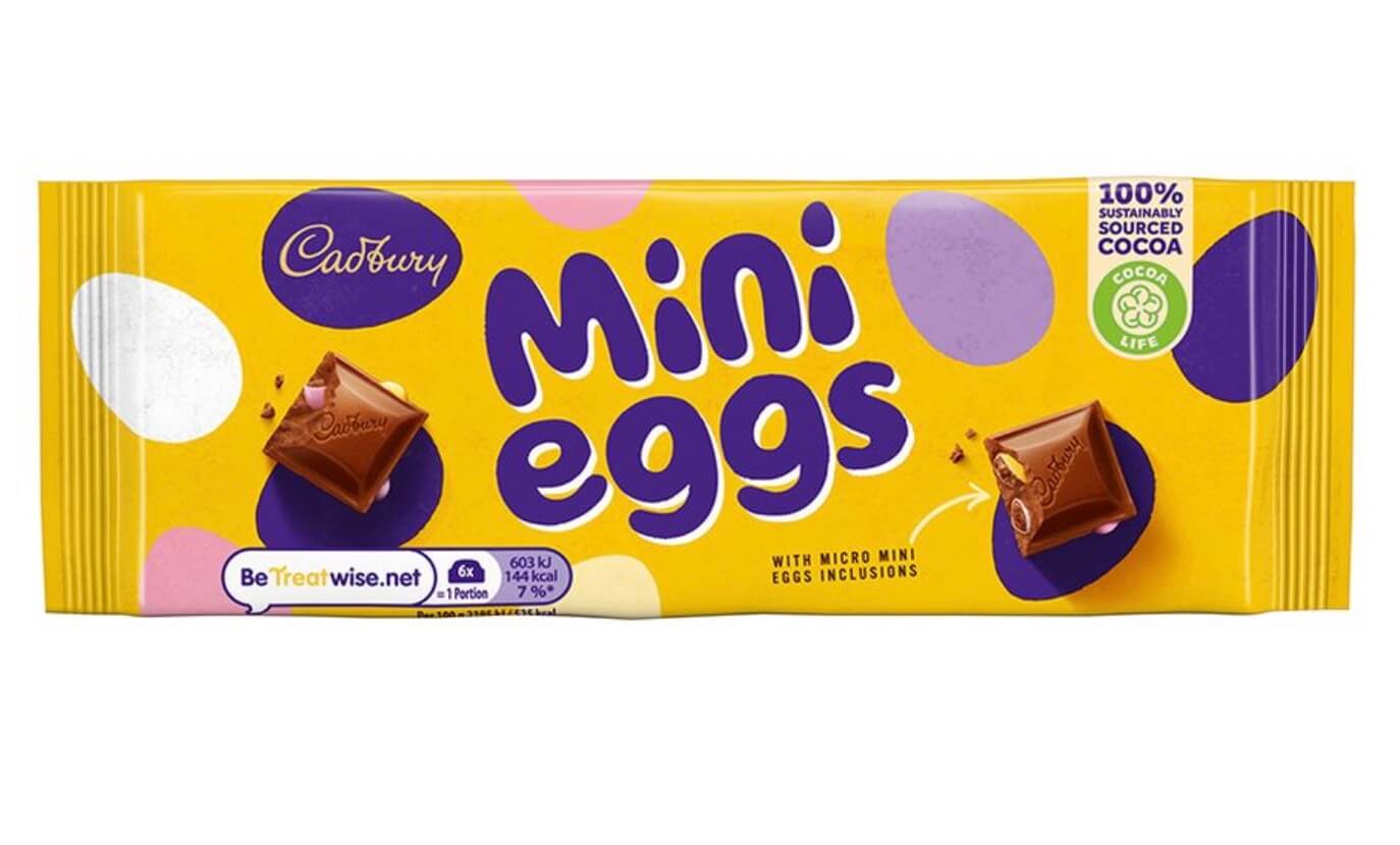 Cadbury Mini Eggs Milk Chocolate Bar 110g