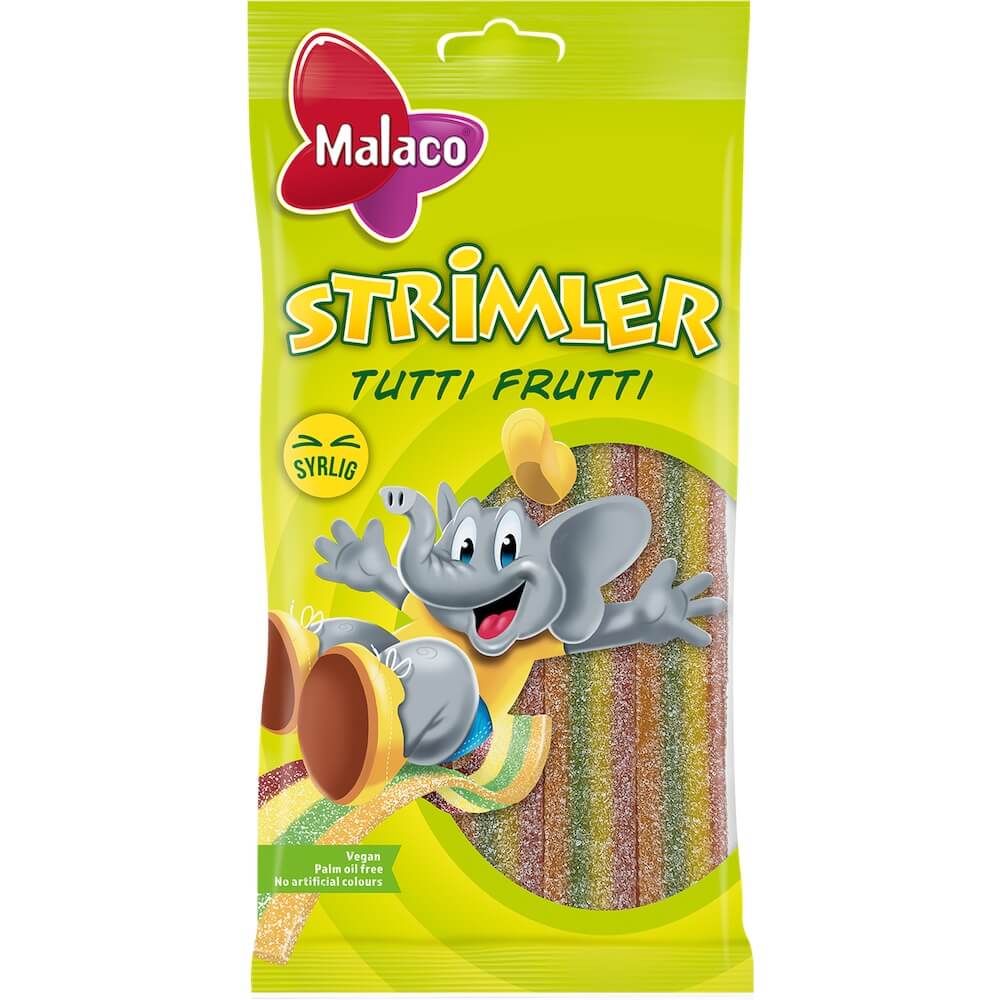 Malaco Strimler Tutti Frutti 80g