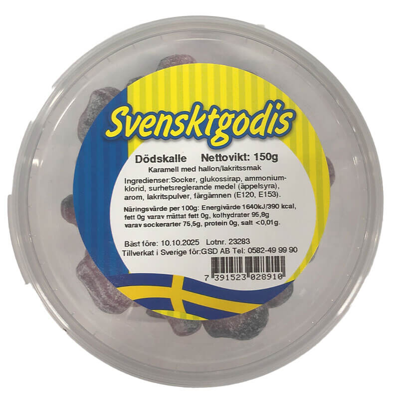 Svenskt Godis Klassiker - Dödskalle 150g