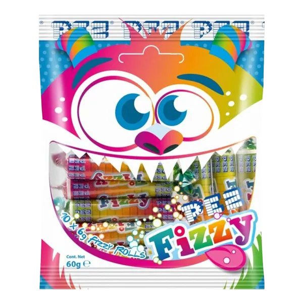 PEZ Fizzy Rolls Bag 60g