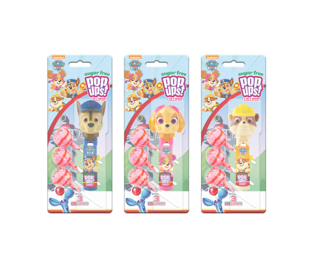Paw Patrol Blister Lolly Pop Up Sugarfree 30g (1st)