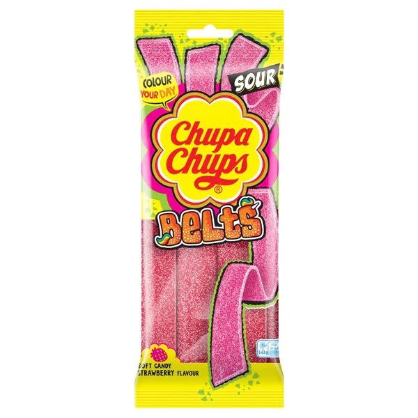 Chupa Chups Belts Strawberry 90g