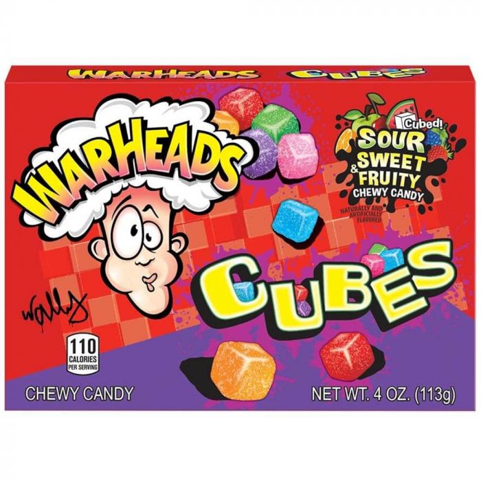 Warheads Sour Chewy Cubes 113g(BF:2025-08-31)