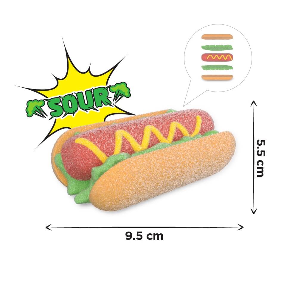 Yammiez Mallow Sour Hot Dog 50g