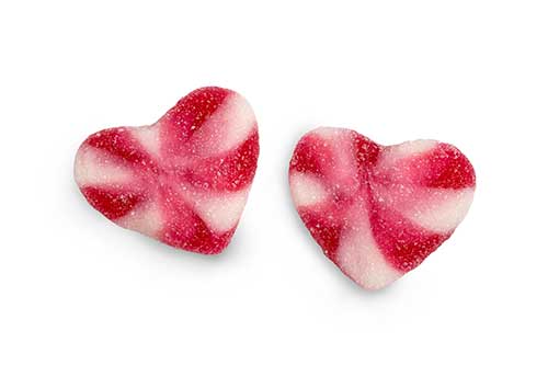 DulcePlus Sugared Strawberry Twist Heart 1kg