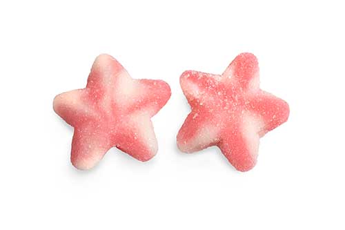 DulcePlus Sugared Pink Twist Stars 1kg