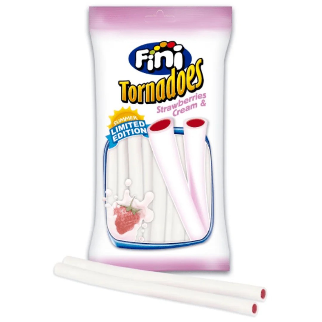Fini Tornadoes Strawberries & Cream 160g