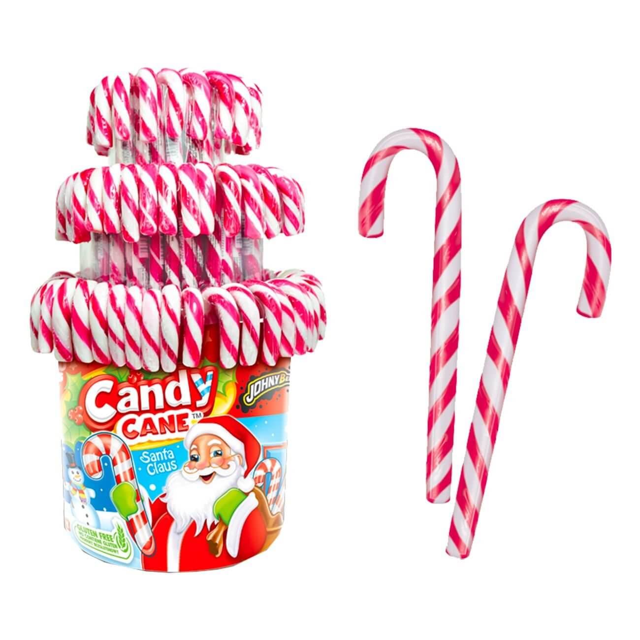 Johny Bee Candy Canes Red-White 1.4kg