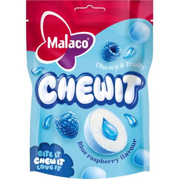 Malaco Chewit Blue Raspberry 115g