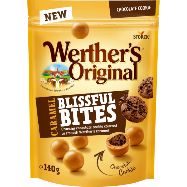 Werthers Original Caramel Blissful Bites Chocolate Cookie 140g