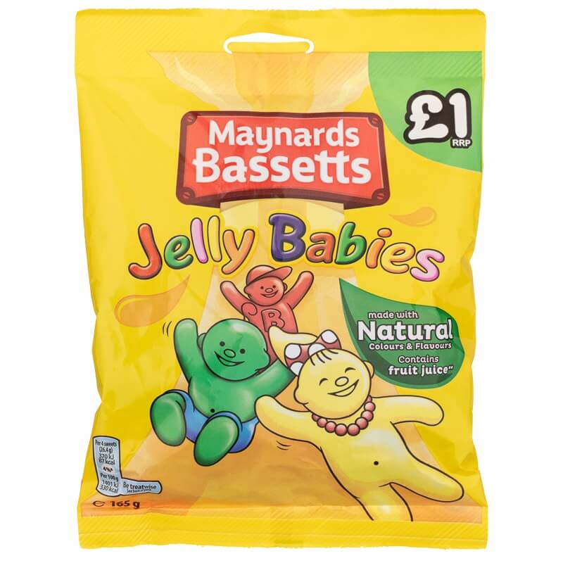Maynards Bassetts Jelly Babies 130g