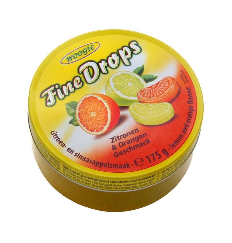 Woogie Fine Drops - Citron-Apelsin 175g