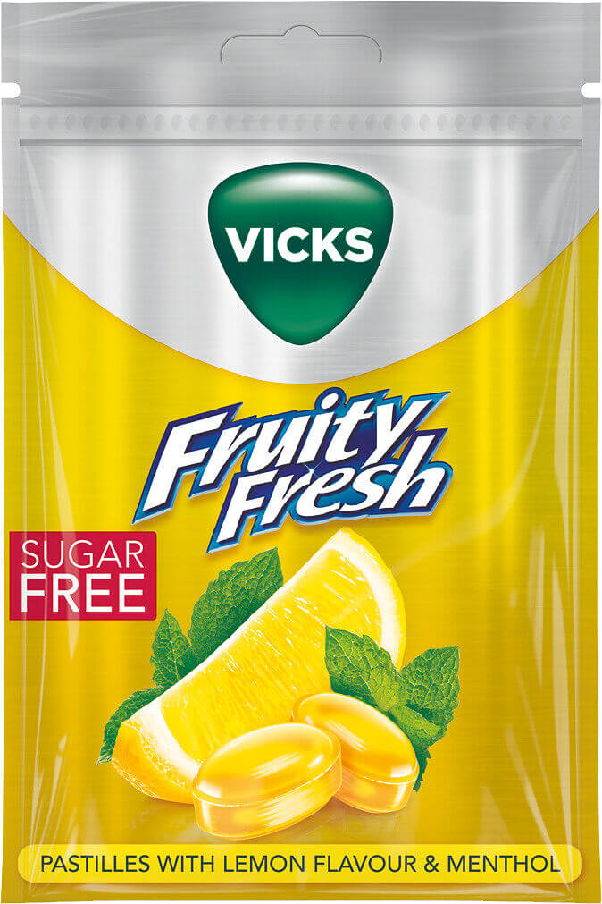 Vicks Lemon Mentol Halstablett 72g