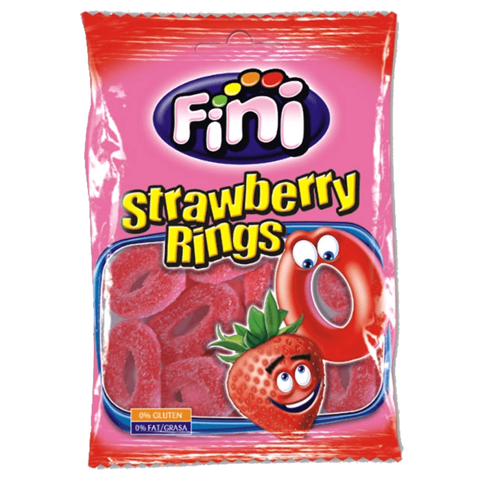Fini Strawberry Rings 80g