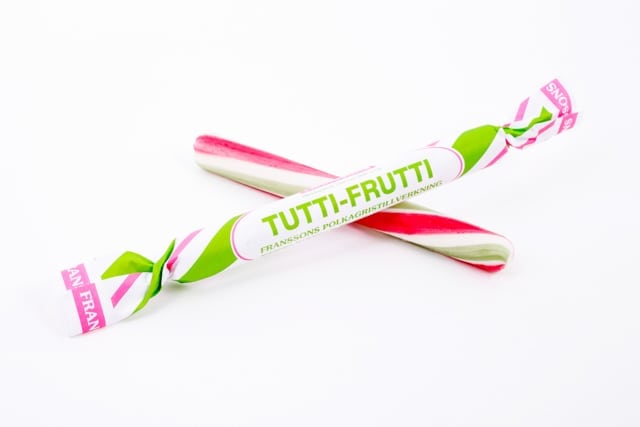 Franssons Polkagris Tuttifrutti 50g