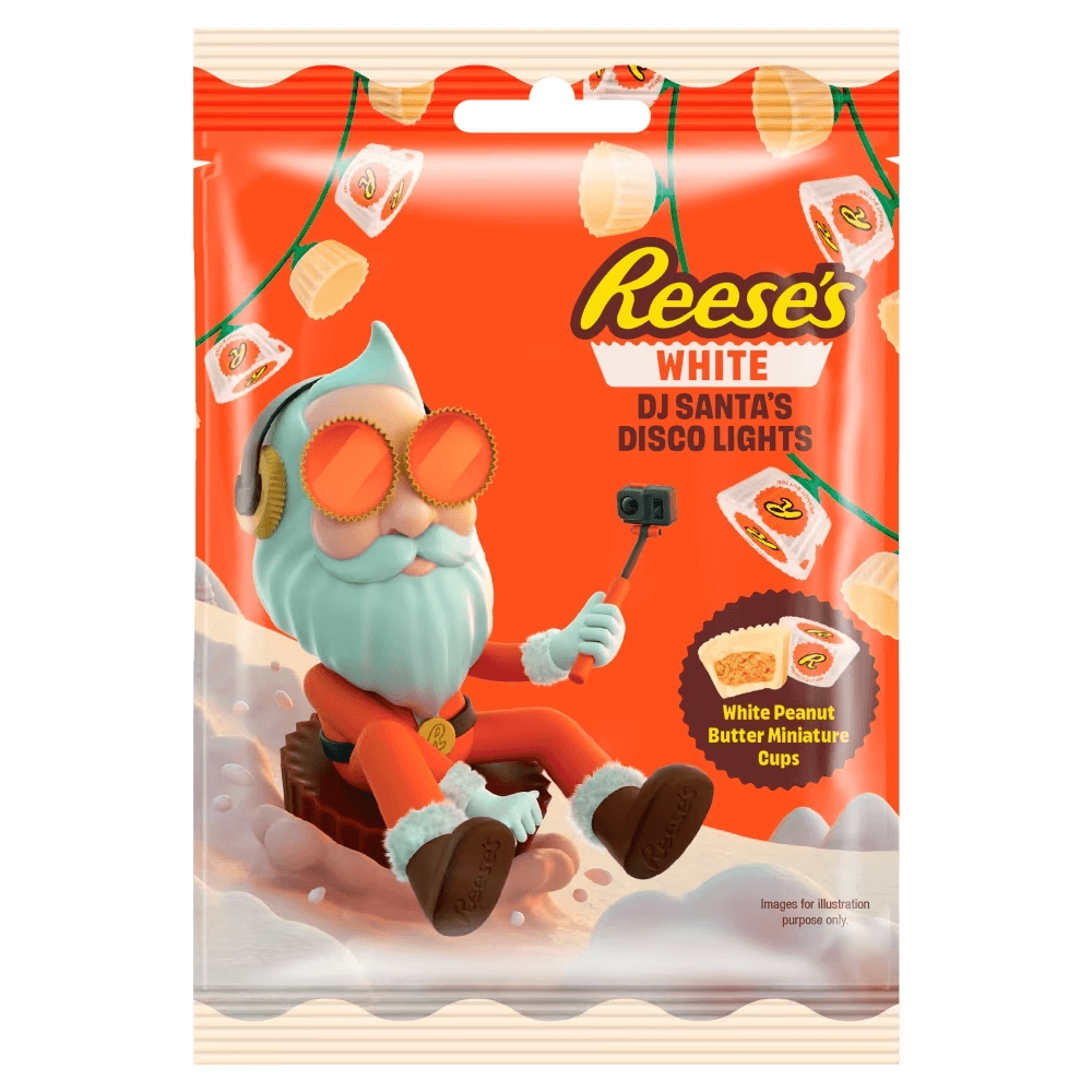 Reeses Disco Lights White Peanut Butter Miniature Cups 62g