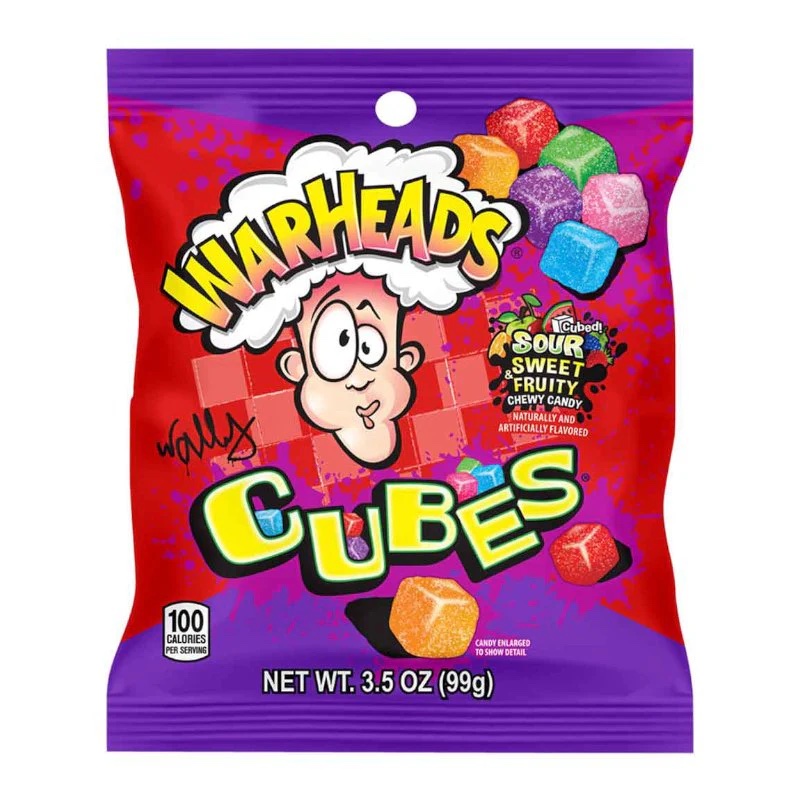 Warheads Sour Chewy Cubes 99g(BF:2025-04-08)