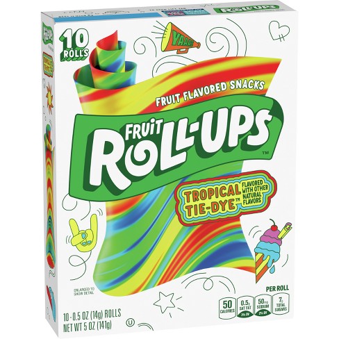 Fruit Roll-Ups Tropical Tie-Dye 10-pack (141g)