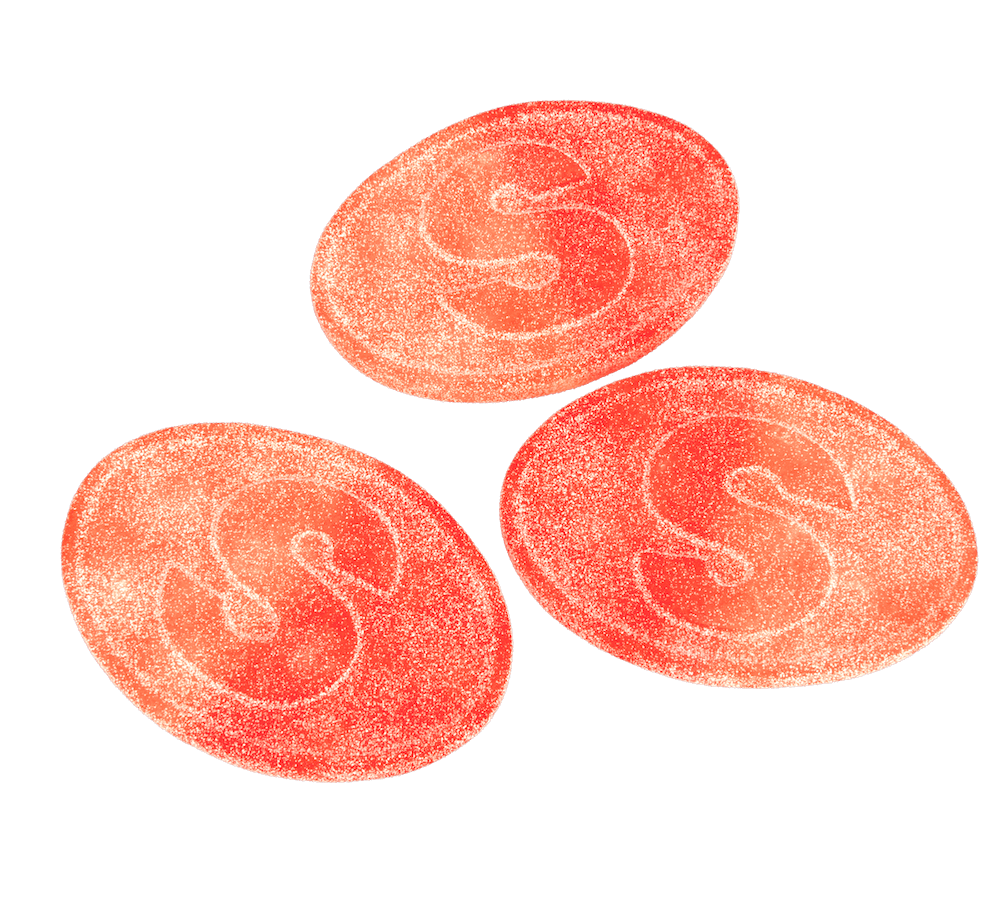 S-Märke Sour Peach 500g