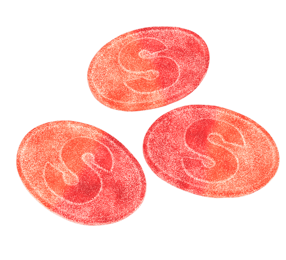 S-Märke Sour Peach & Dragon Fruit 500g