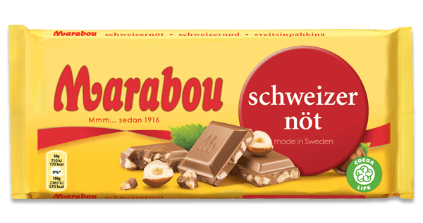 Marabou Schweizernöt 160g