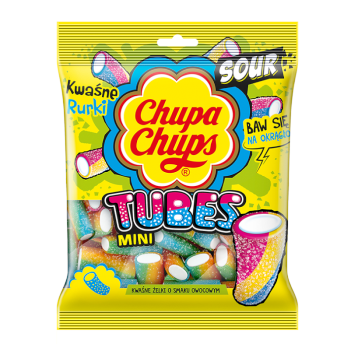 Chupa Chups Mini Sour Tubes 120g
