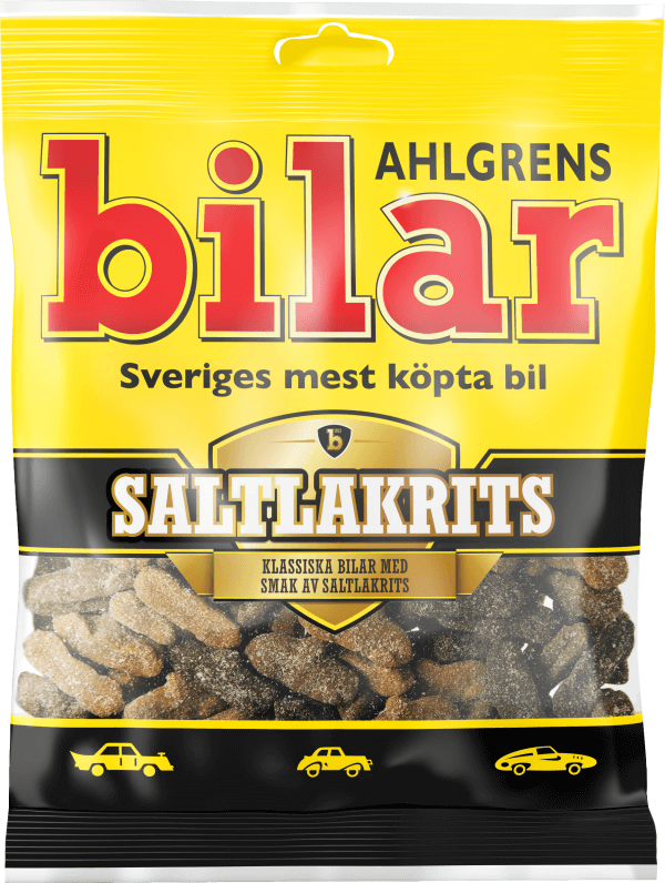 Ahlgrens Bilar Saltlakrits påse 100g x 42st
