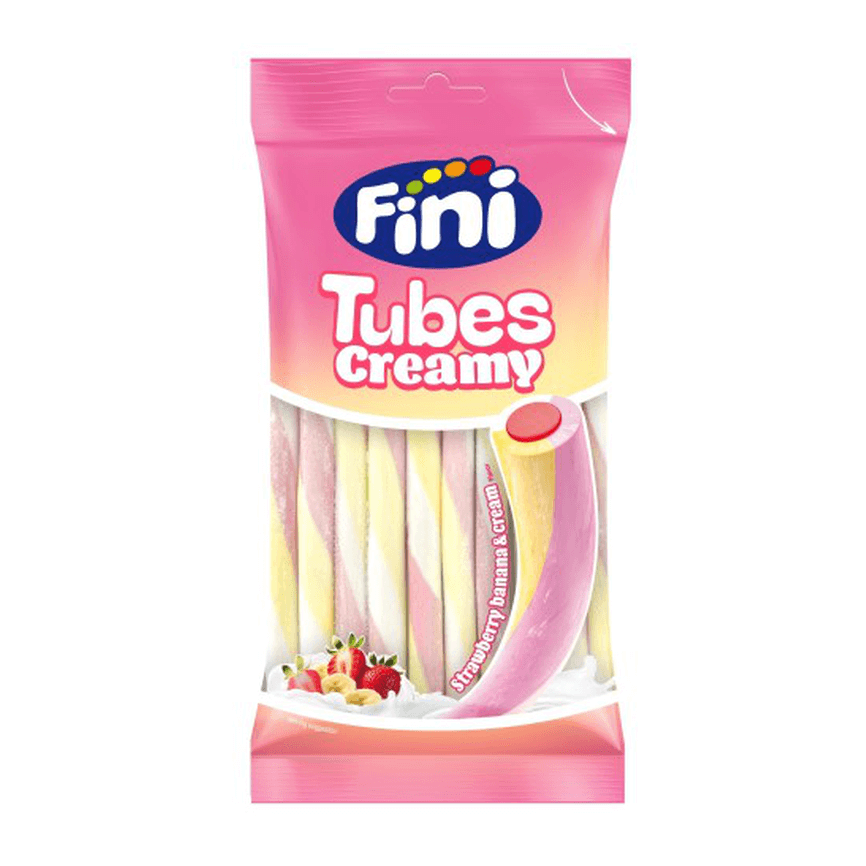 Fini Tubes Creamy Strawberry Banana & Cream 80g