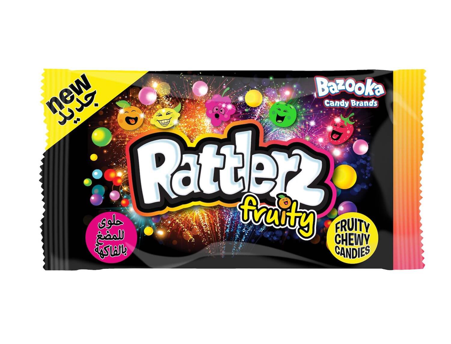 Bazooka Rattlerz Fruity Chewy Candies 40g(BF:2025-04-08)