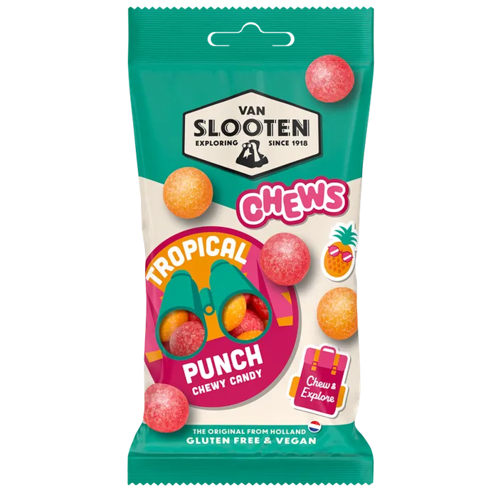Van Slooten Chews - Tropical Punch 60g