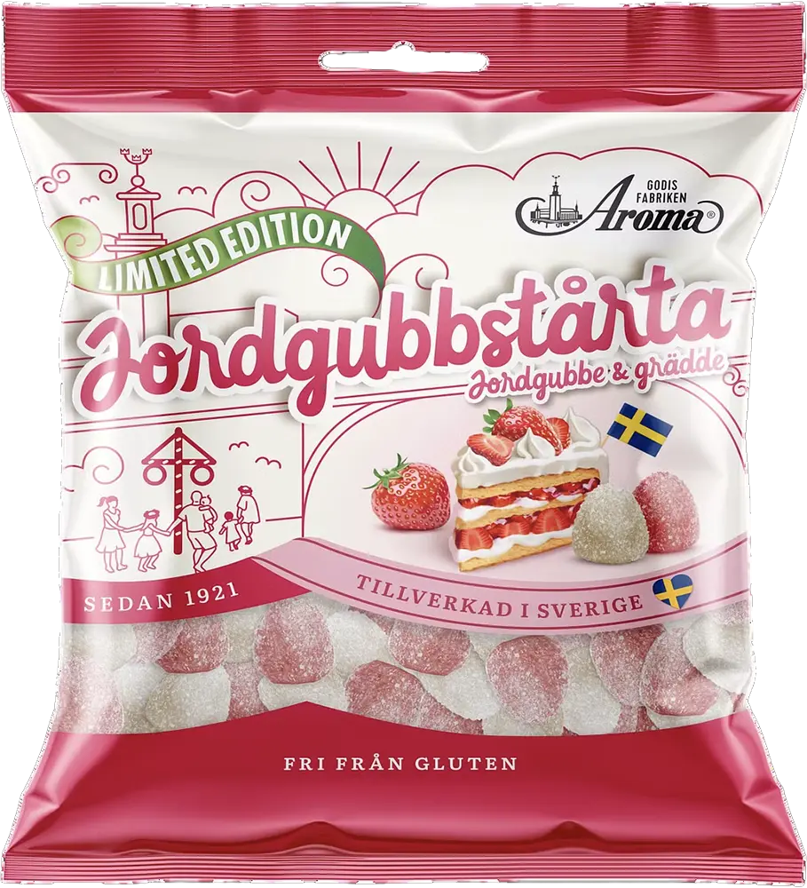 Aroma Jordgubbstårta 125g