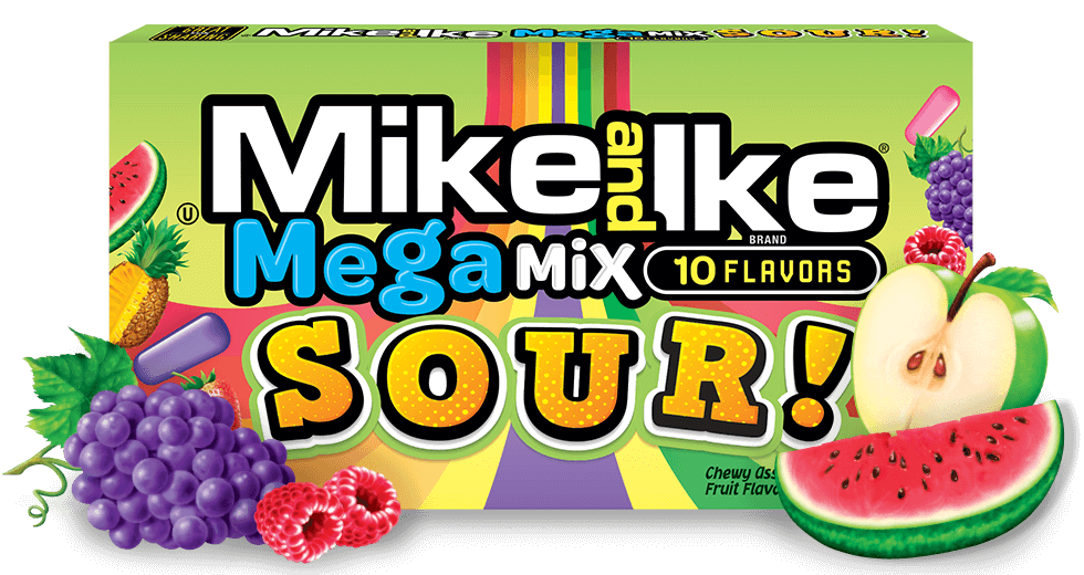 Mike and Ike Mega Mix Sour 120g