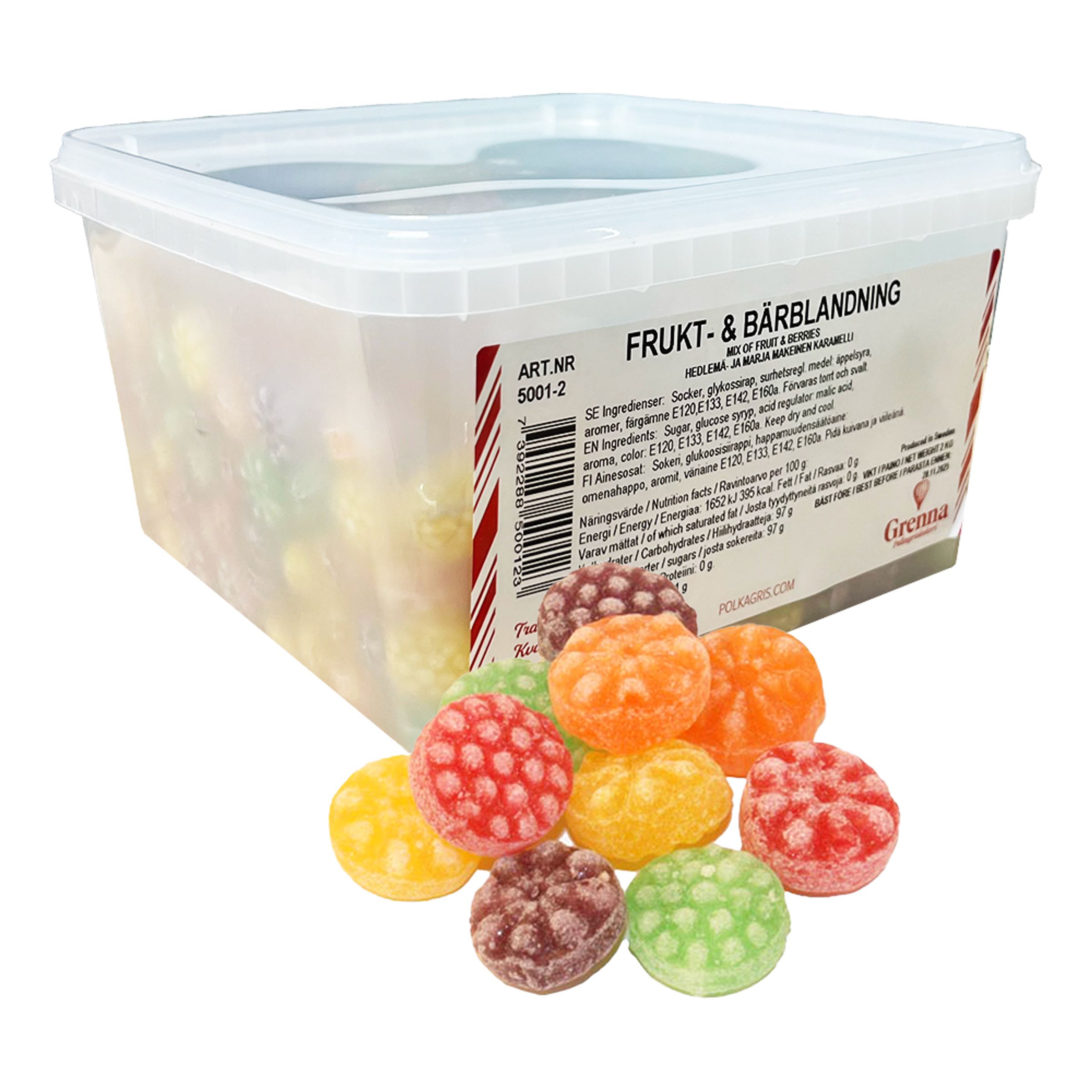 Frukt & Bärblandning - 2 kg