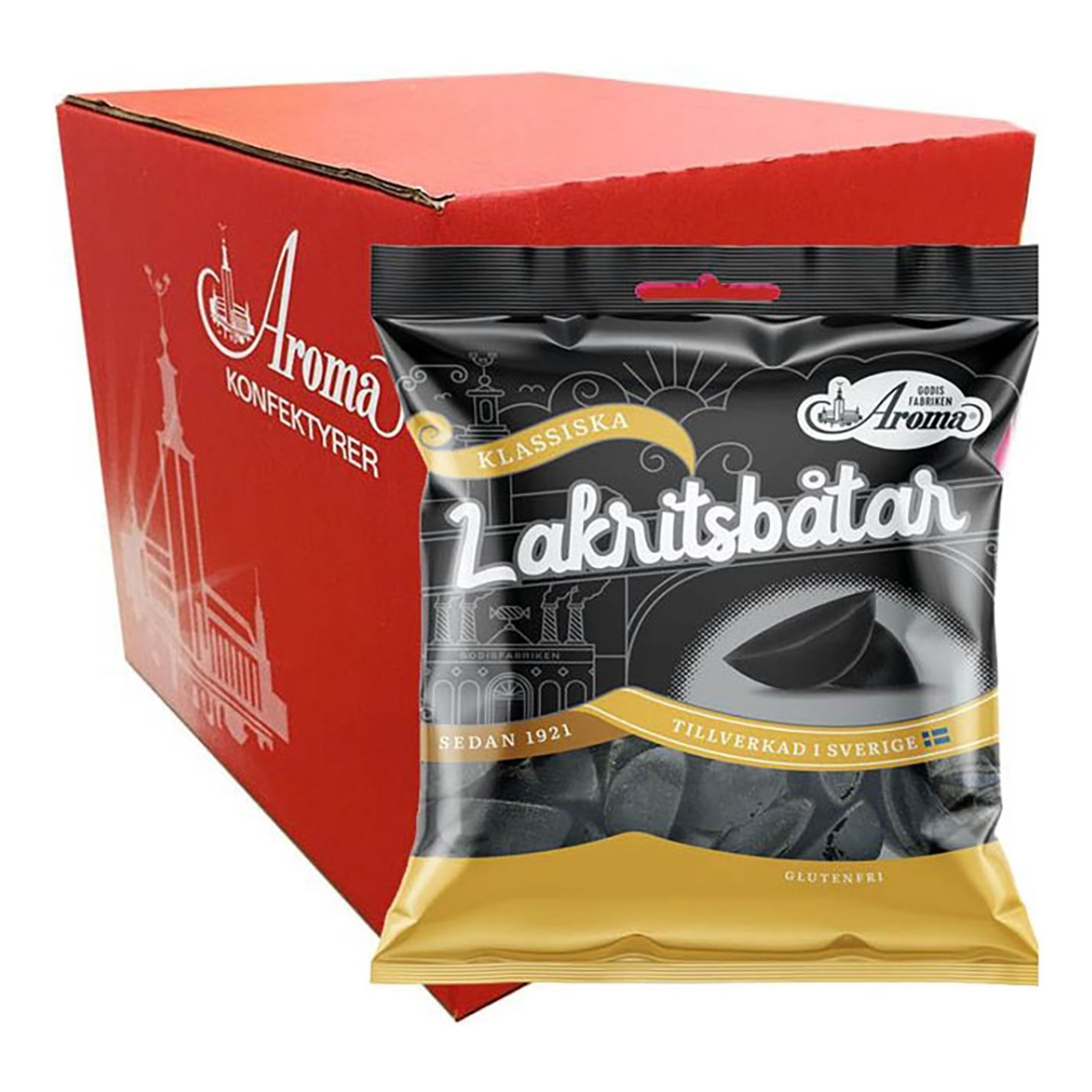 Aroma Lakritsbåtar i Påse Storpack - 20-pack