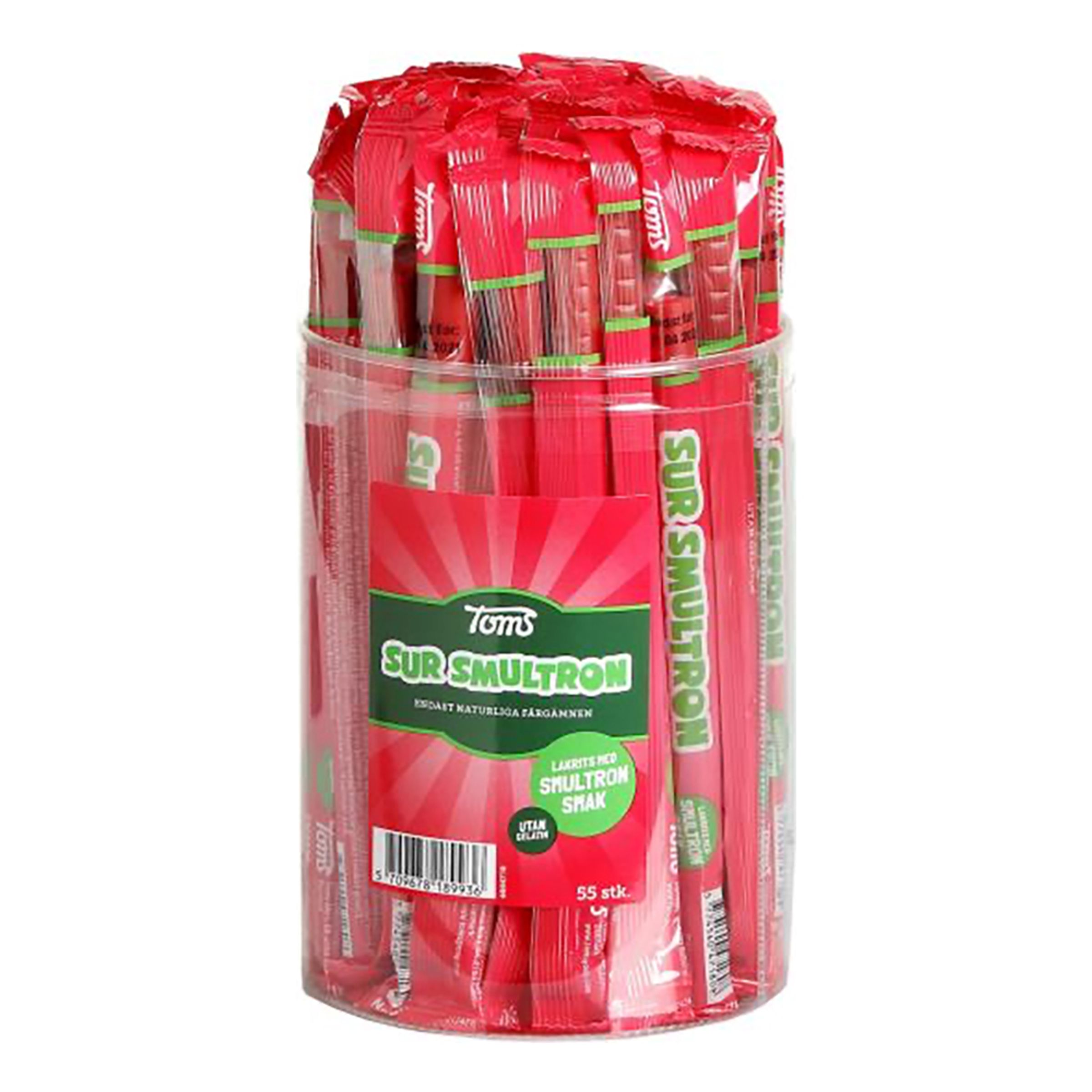 Pingvinstång Sur Smultron Storpack - 55-pack