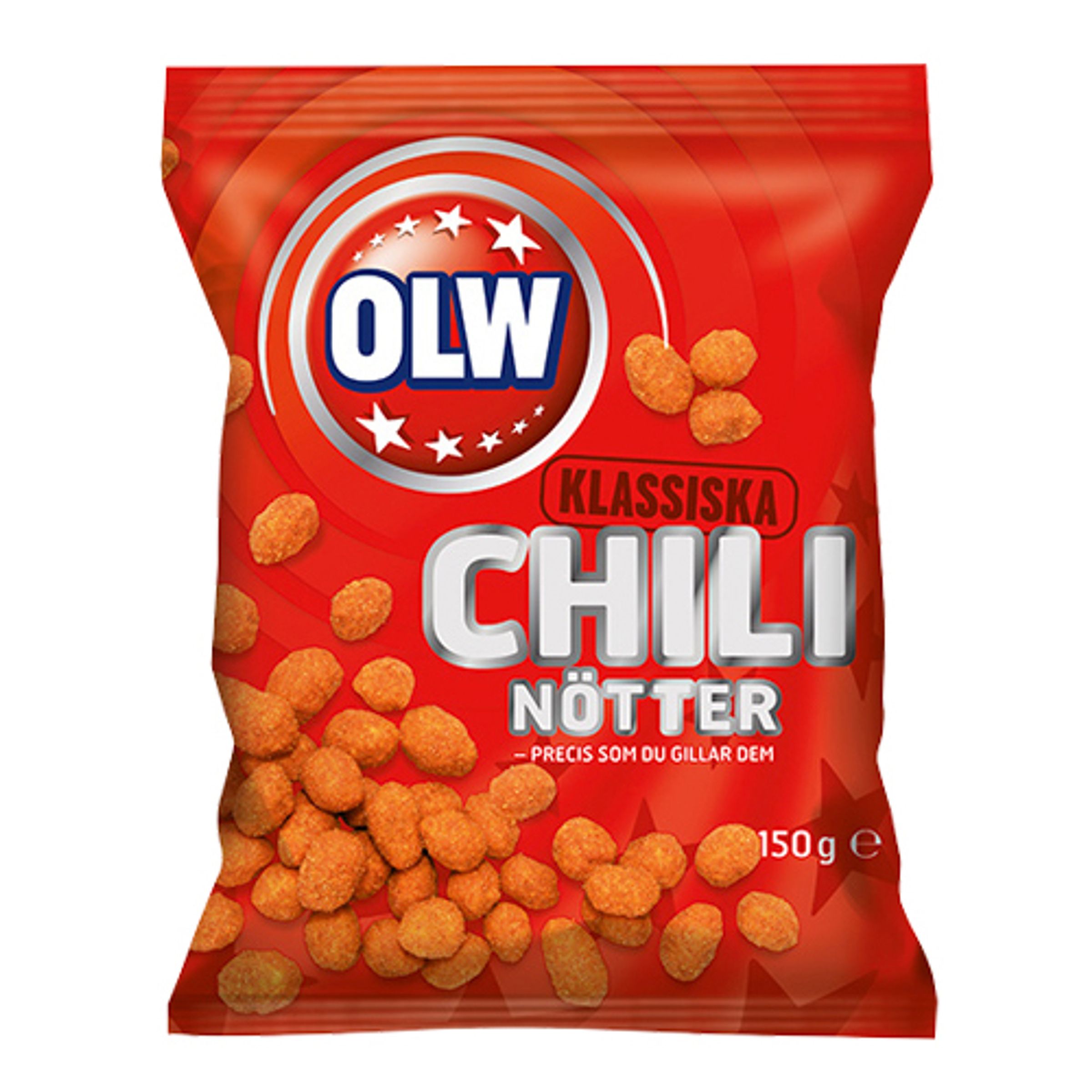OLW Chilinötter - 150 gram